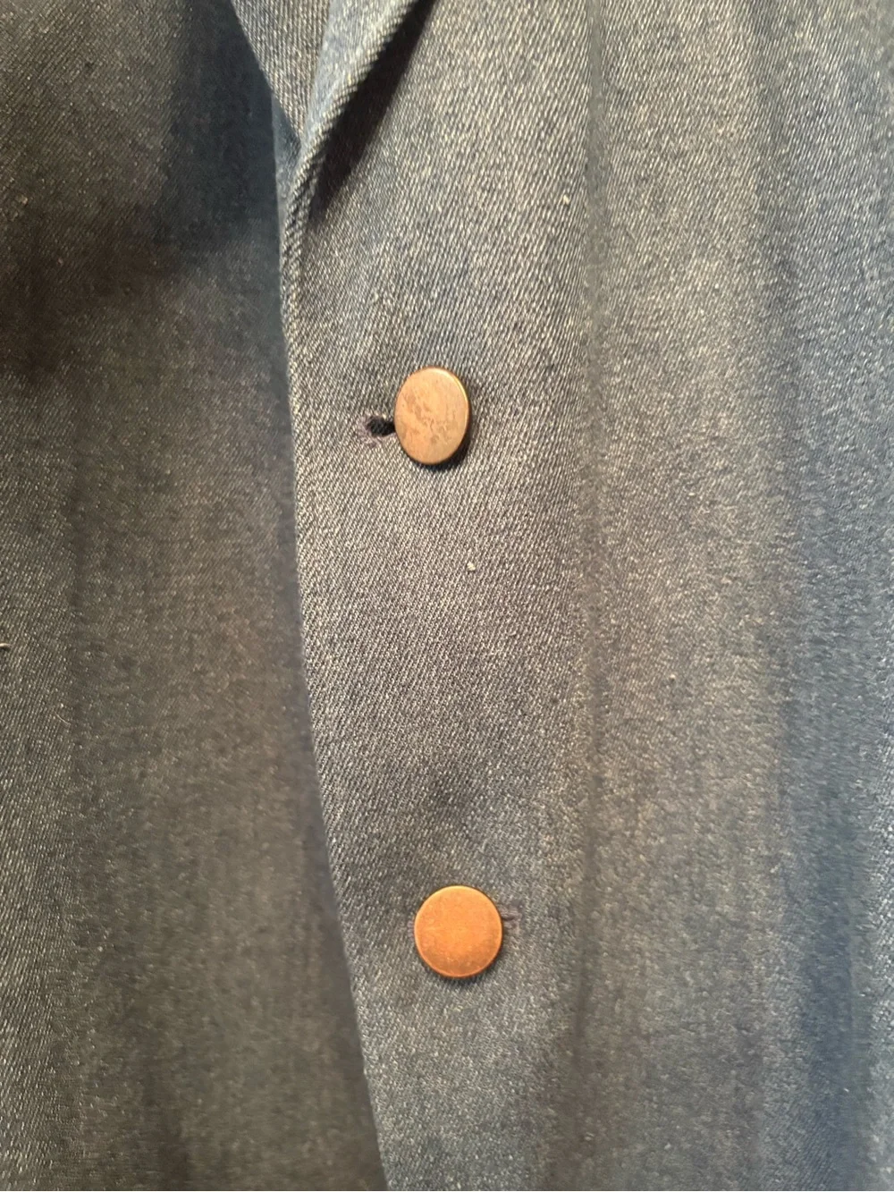 Men's Blue Denim Western Sport Coat